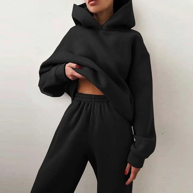 Träningsset för dam med hoodie och joggingbyxor-Sets for women-Fjallbarn