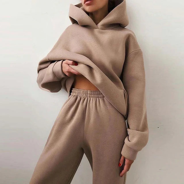 Träningsset för dam med hoodie och joggingbyxor-Sets for women-Fjallbarn