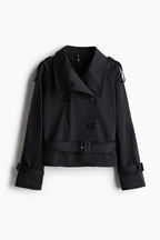 Trenchcoat för dam med bälte och knappar-Jacket for women-Fjallbarn