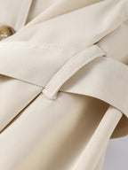 Trenchcoat för dam med bälte och knappar-Jacket for women-Fjallbarn