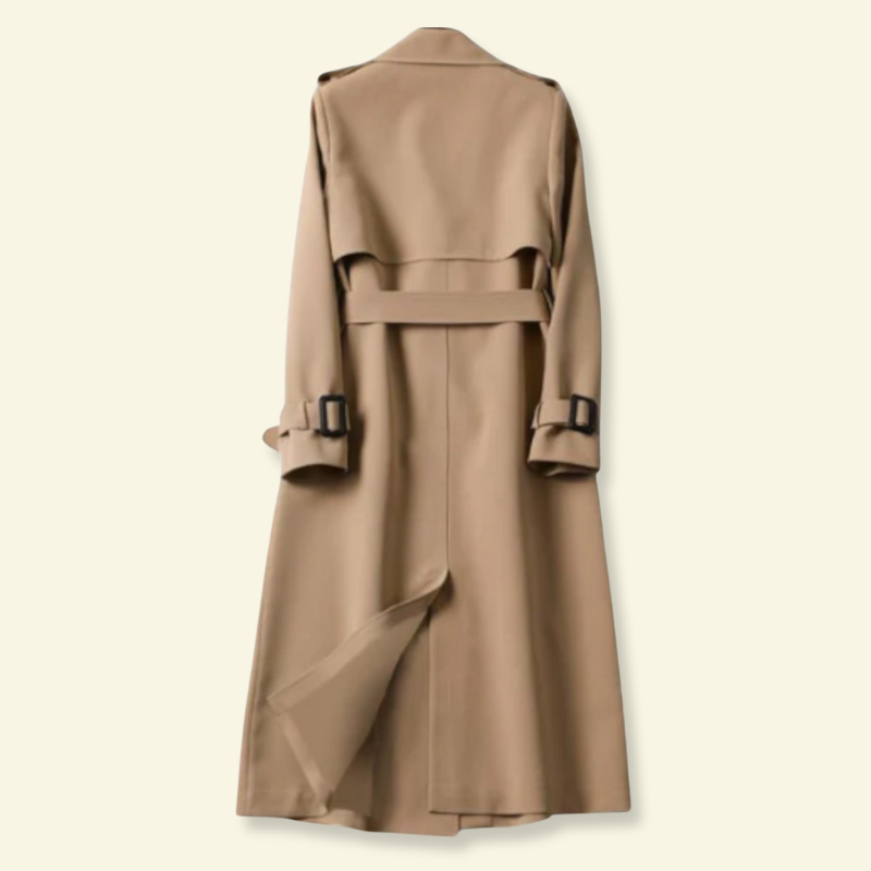 Trenchcoat för dam med bälte och spännen-Coats for Women-Fjallbarn