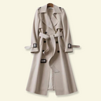 Trenchcoat för dam med bälte och spännen-Coats for Women-Fjallbarn