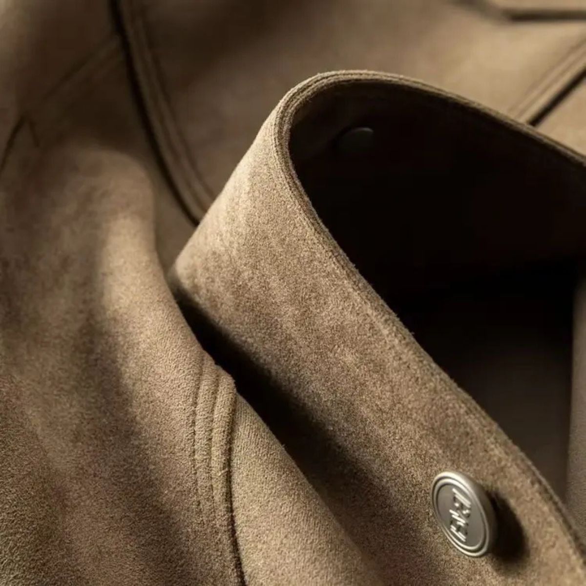 Truckerjacka i mockaimitation för herrar med tryckknappar-Jackets for men-Fjallbarn
