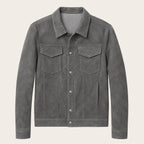 Truckerjacka i mockaimitation för herrar med tryckknappar-Jackets for men-Fjallbarn