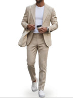 Tvådelad kostym för män med slag-Suits for men-Fjallbarn