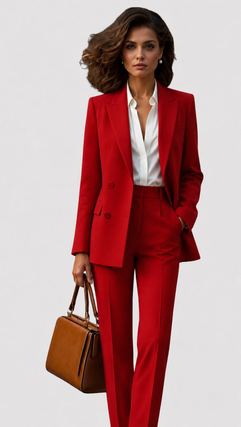 Tvådelat set med kavaj och raka byxor för dam-Sets for women-Fjallbarn