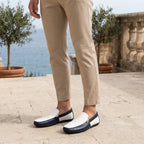 Tvåfärgade slip-on loafers för herrar-Footwear for men-Fjallbarn