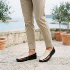 Tvåfärgade slip-on loafers för herrar-Footwear for men-Fjallbarn