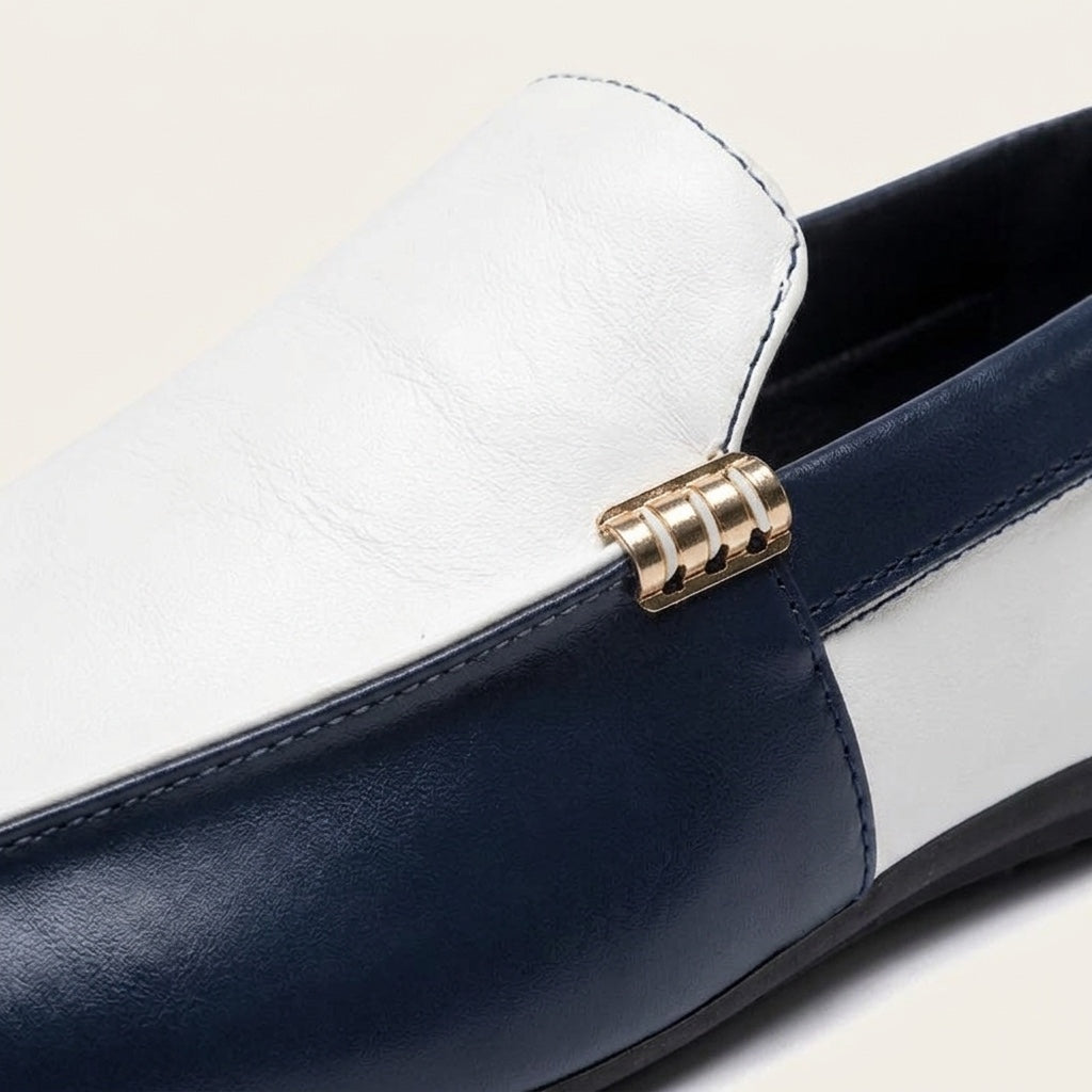 Tvåfärgade slip-on loafers för herrar-Footwear for men-Fjallbarn