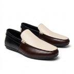 Tvåfärgade slip-on loafers för herrar-Footwear for men-Fjallbarn
