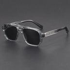 Unisex fyrkantiga solglasögon med dubbelbrygga-Glasses unisex-Fjallbarn