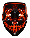 Unisex LED-upplyst Halloween-mask med stänkmönster-Halloween-Fjallbarn