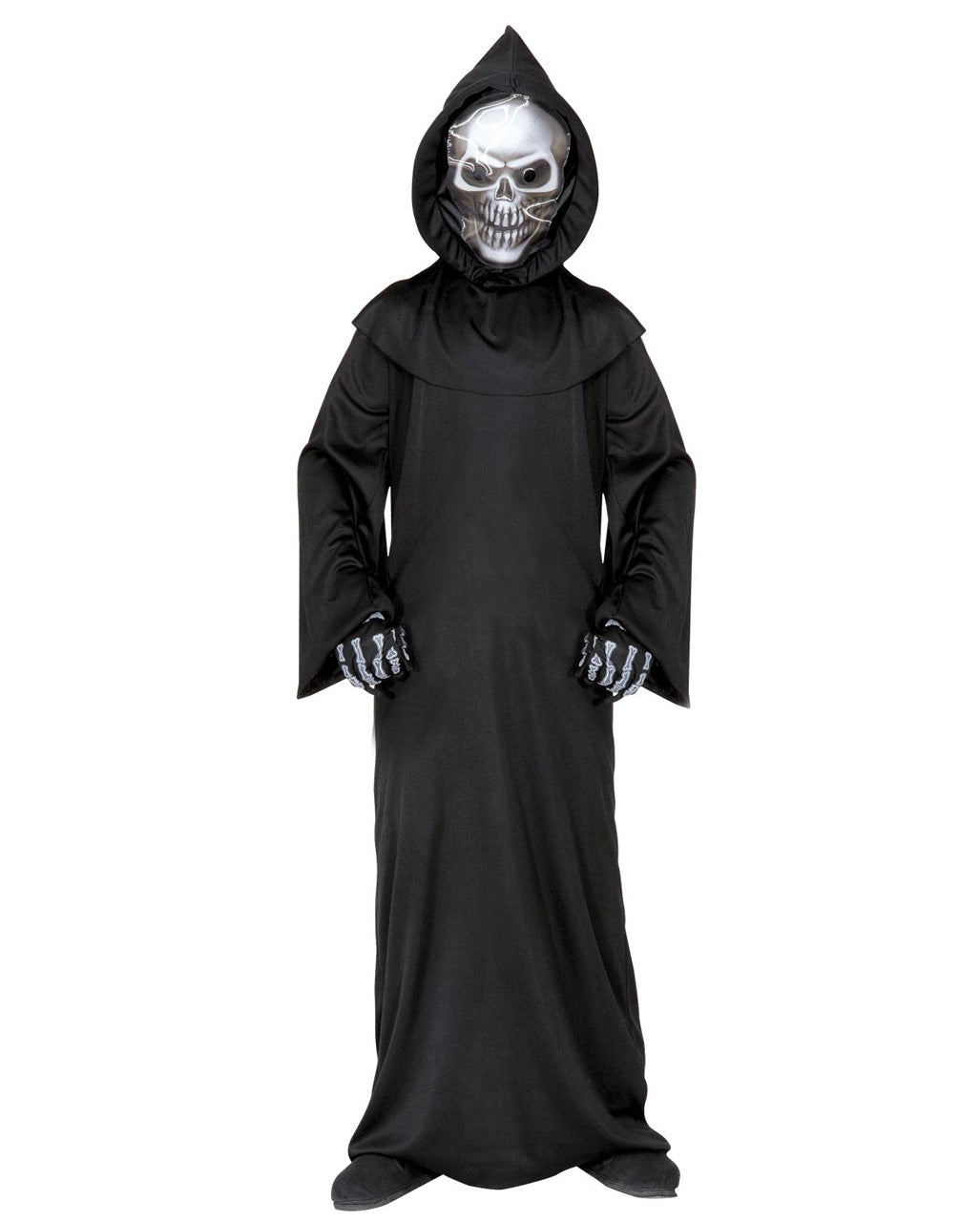 Unisex Liemannen-kostym med dödskallemask-Halloween-Fjallbarn