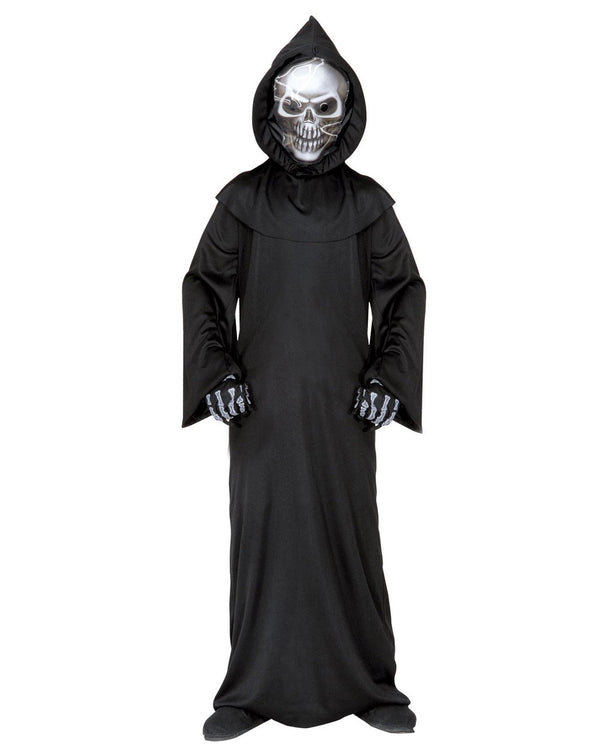 Unisex Liemannen-kostym med dödskallemask-Halloween-Fjallbarn