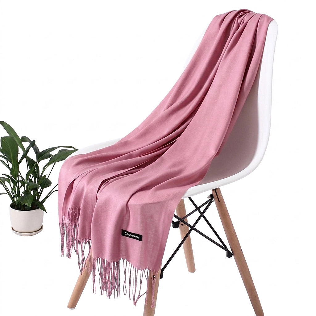 Unisex rektangulär halsduk med fransar-Accessories for Women-Fjallbarn