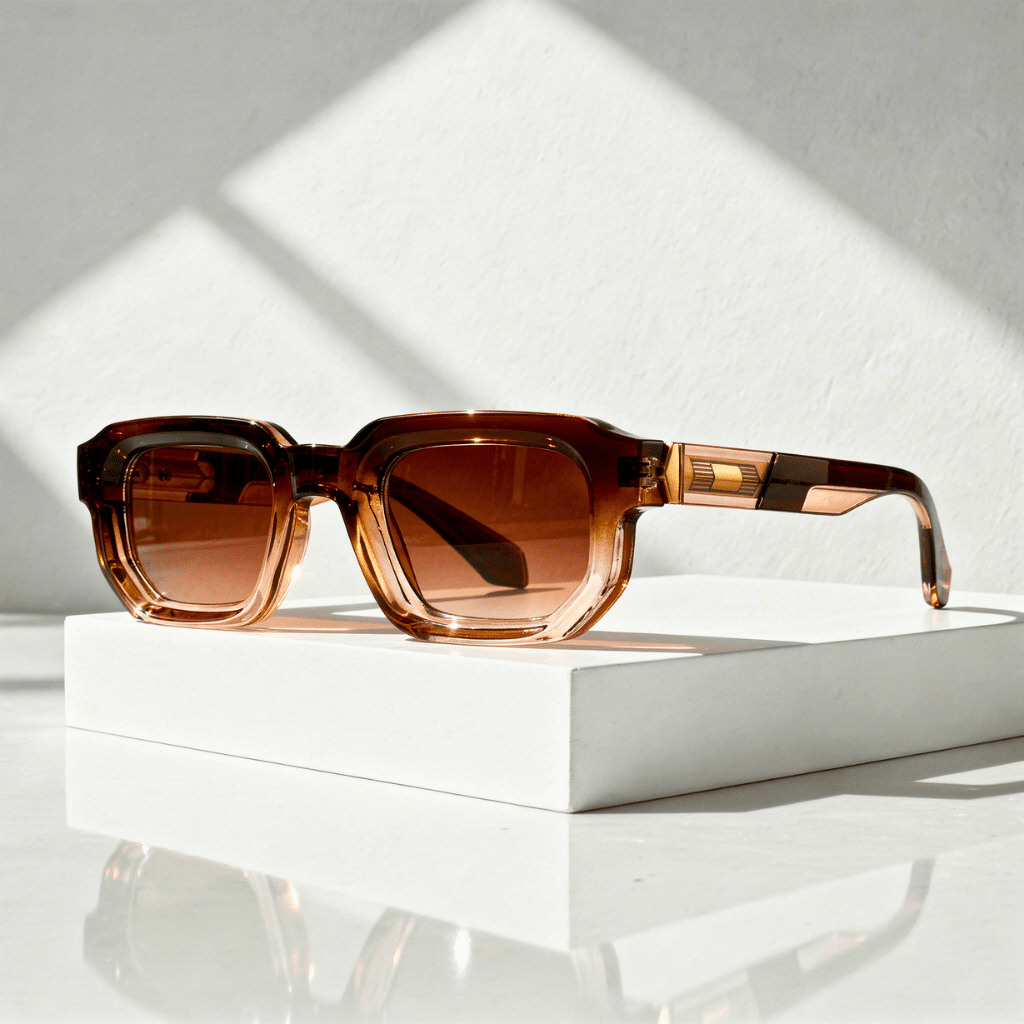 Unisex solglasögon med rektangulär båge-Glasses for women-Fjallbarn