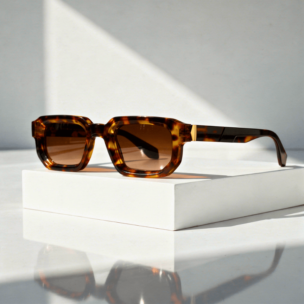 Unisex solglasögon med rektangulär båge-Glasses for women-Fjallbarn