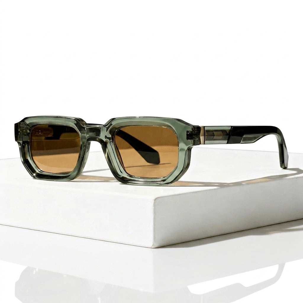Unisex solglasögon med rektangulär båge-Glasses for women-Fjallbarn