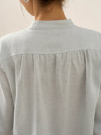 V-ringad linnetunika för dam-Shirts for women-Fjallbarn