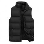 Vadderad puffer-väst för män med dragkedjefickor-Vests for men-Fjallbarn