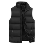 Vadderad puffer-väst för män med ståkrage-Vests for men-Fjallbarn