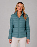 Vadderad pufferjacka för dam med ståkrage-Jacket for women-Fjallbarn