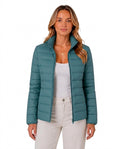 Vadderad pufferjacka för dam med ståkrage-Jacket for women-Fjallbarn