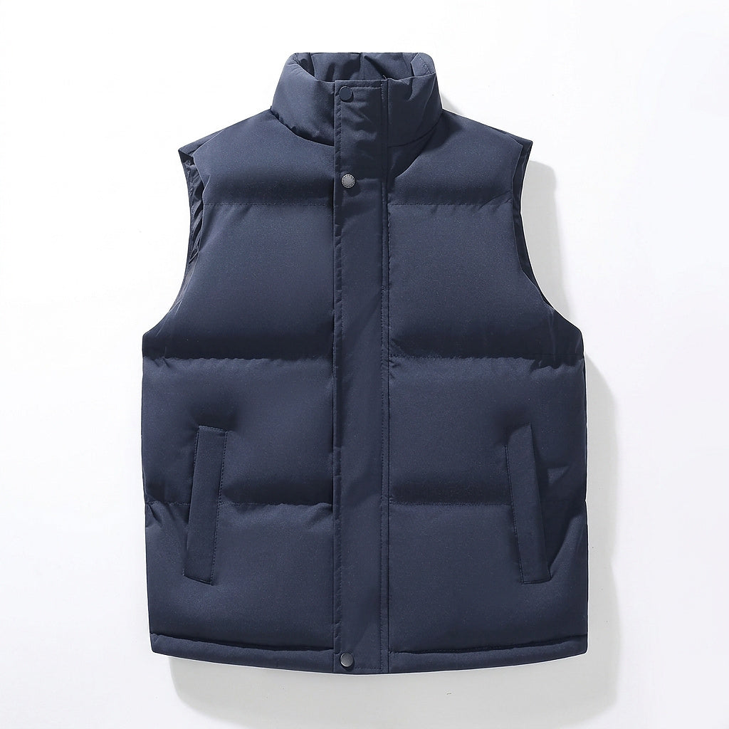 Vadderad väst för dam med ståkrage-Vests for women-Fjallbarn