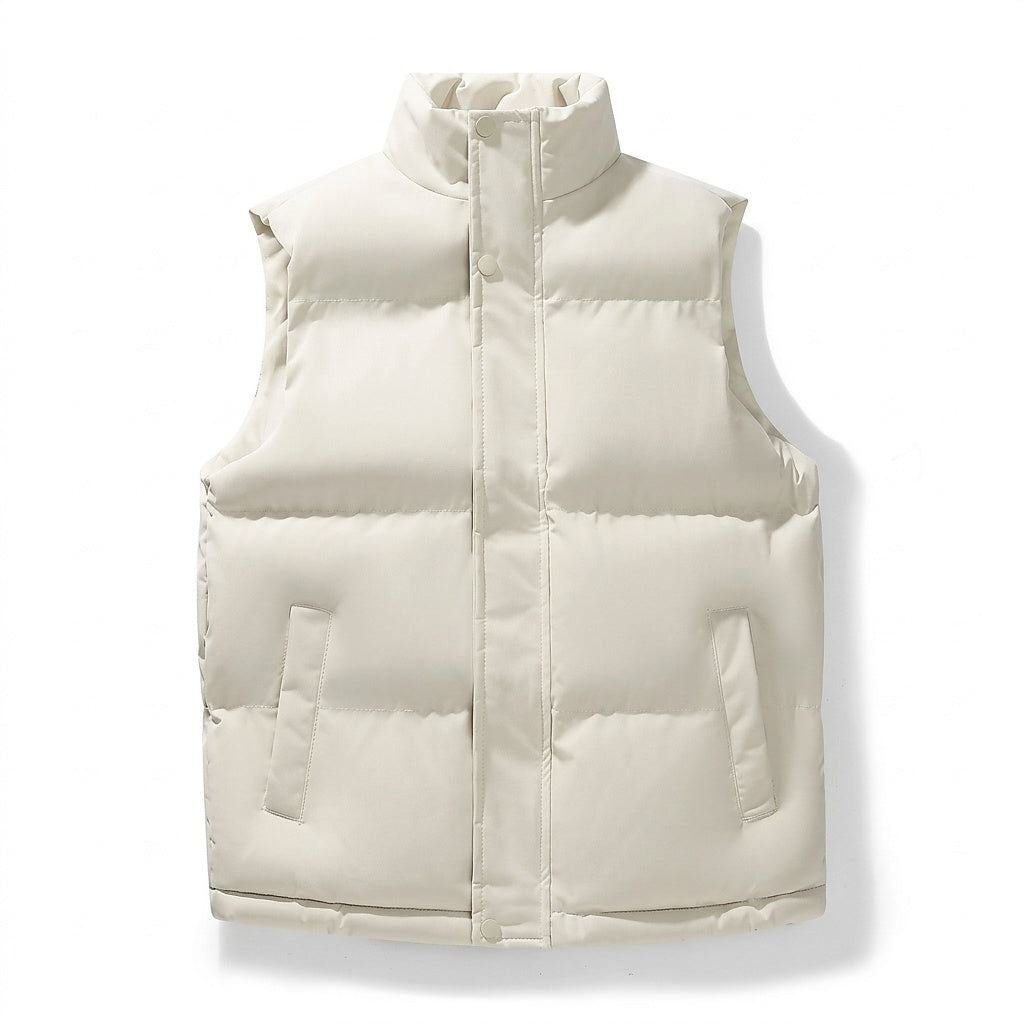 Vadderad väst för dam med ståkrage-Vests for women-Fjallbarn
