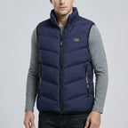 Vadderad väst för herrar med ståkrage och dragkedja-Vests for men-Fjallbarn