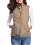 Vadderad väst med dragkedja för dam-Vest for women-Fjallbarn