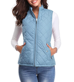 Vadderad väst med dragkedja för dam-Vest for women-Fjallbarn