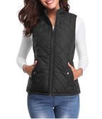 Vadderad väst med dragkedja för dam-Vest for women-Fjallbarn
