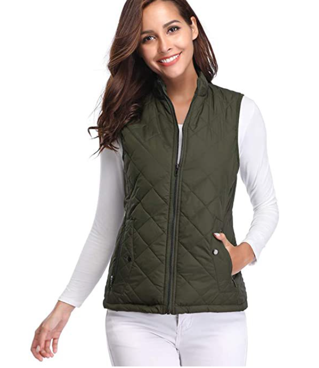 Vadderad väst med dragkedja för dam-Vest for women-Fjallbarn