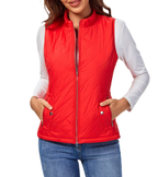 Vadderad väst med dragkedja för dam-Vest for women-Fjallbarn