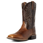 Västerländska cowboyboots för män med broderat skaft-Footwear for men-Fjallbarn