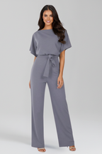Vid jumpsuit för dam med knytskärp-Jumpsuits for women-Fjallbarn