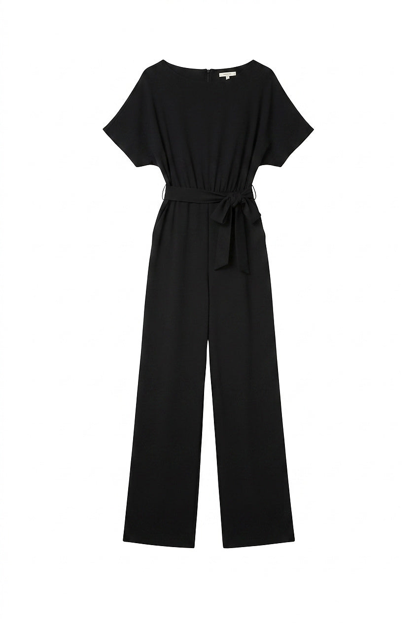 Vid jumpsuit för dam med knytskärp-Jumpsuits for women-Fjallbarn