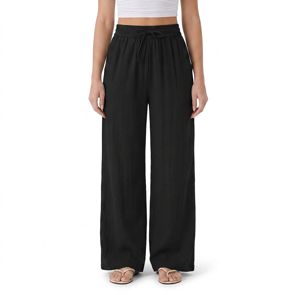 Vida byxor med dragsko för dam-Pants for woman-Fjallbarn