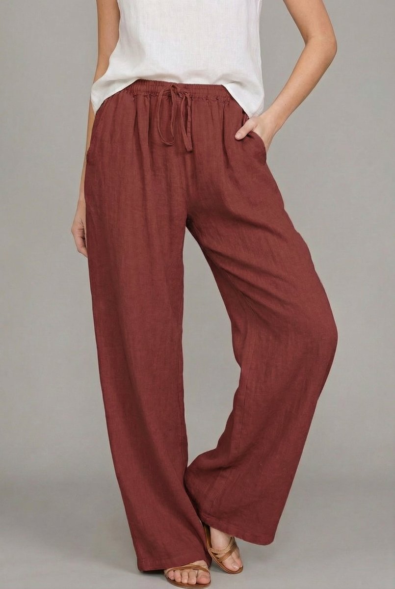 Vida byxor med dragsko för dam-Pants for Women-Fjallbarn