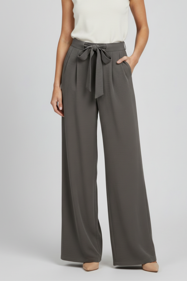 Vida byxor med knytmidja för dam-Pants for Women-Fjallbarn