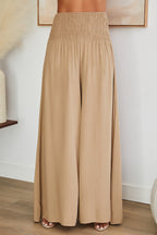 Vida byxor med smockad midja för dam-Pants for woman-Fjallbarn