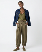 Vida linnebyxor med dragsko för dam-Pants for Women-Fjallbarn