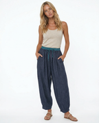 Vida linnebyxor med dragsko för dam-Pants for Women-Fjallbarn
