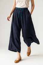 Vida linnebyxor med dragsko för dam-Pants for Women-Fjallbarn