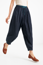 Vida linnebyxor med dragsko för dam-Pants for Women-Fjallbarn