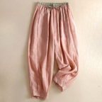 Vida linnebyxor med dragsko för dam-Pants for Women-Fjallbarn