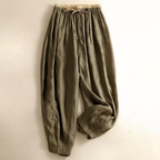 Vida linnebyxor med dragsko för dam-Pants for Women-Fjallbarn