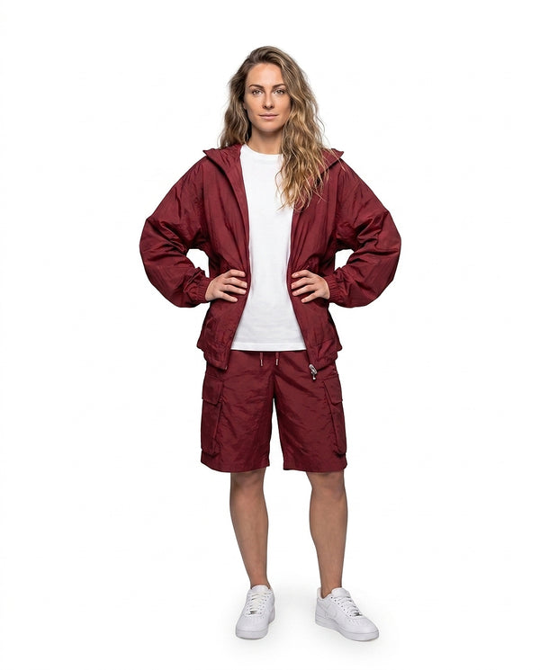 Vindjacka med huva och dragkedja för dam-Jacket for women-Fjallbarn