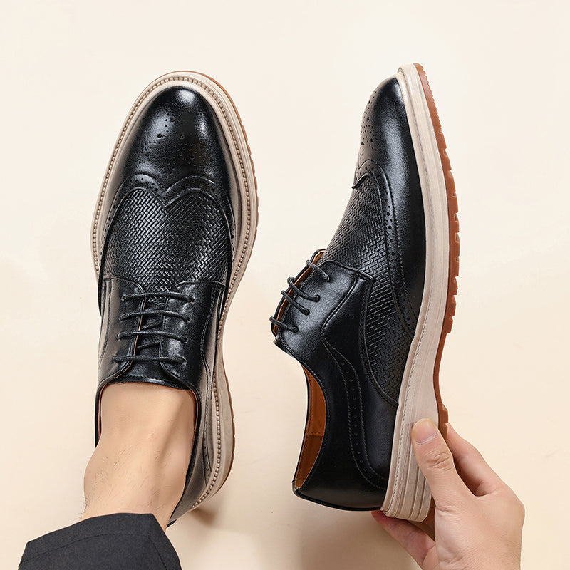 Wingtip Brogues med snörning för herrar-Footwear for men-Fjallbarn